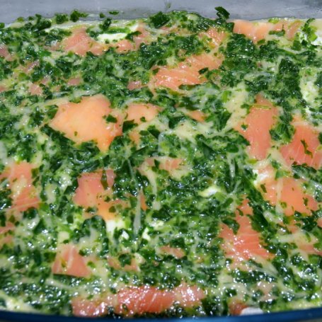 Krok 4 - Lasagne z łososiem,szpinakiem i serem ricotta. foto