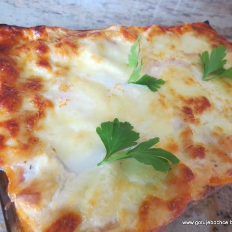 Krok 5 - Lasagne z mozzarellą i suszonymi pomidorami foto
