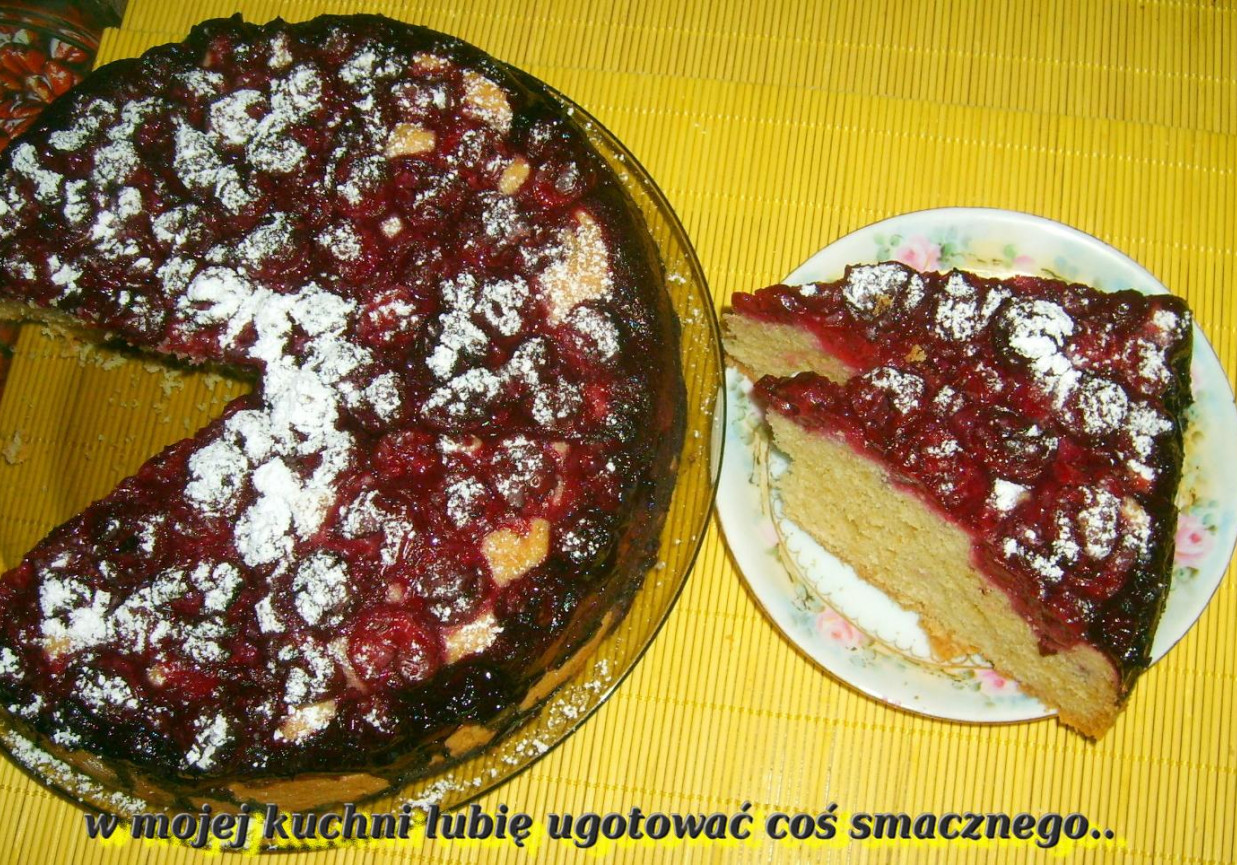łatwe,smaczne ciasto z wiśniami... foto