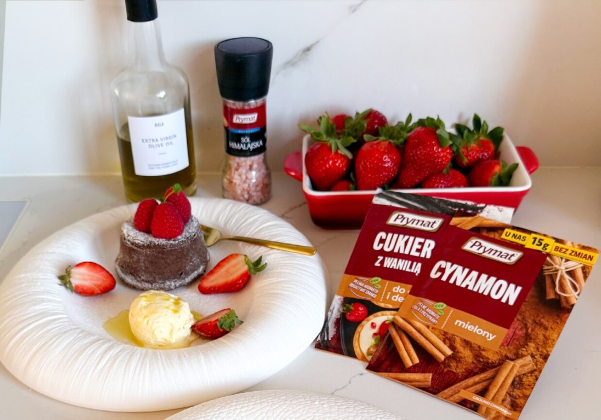 Lava cake - przepis do frytkownicy beztłuszczowej foto
