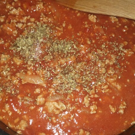 Krok 2 - Lazania potrójnie pomidorowa z mięsem foto
