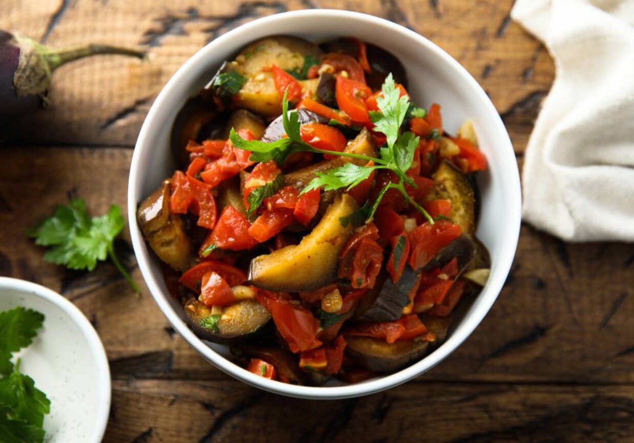 Leczo z kabaczka i kiełbaski foto