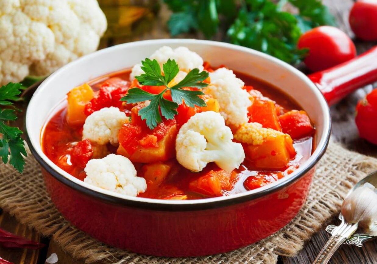 Leczo z kalafiorem foto