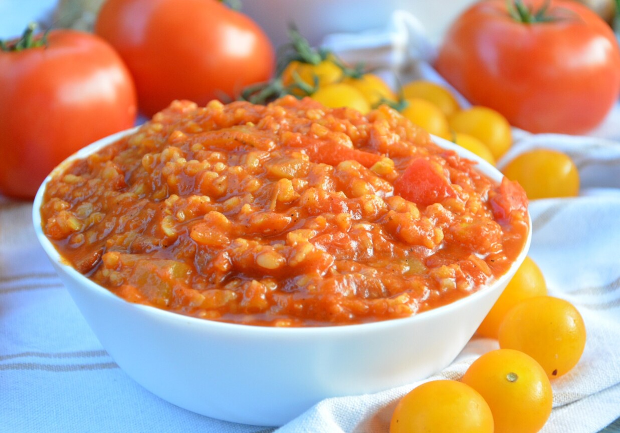 Leczo z kaszą bulgur foto