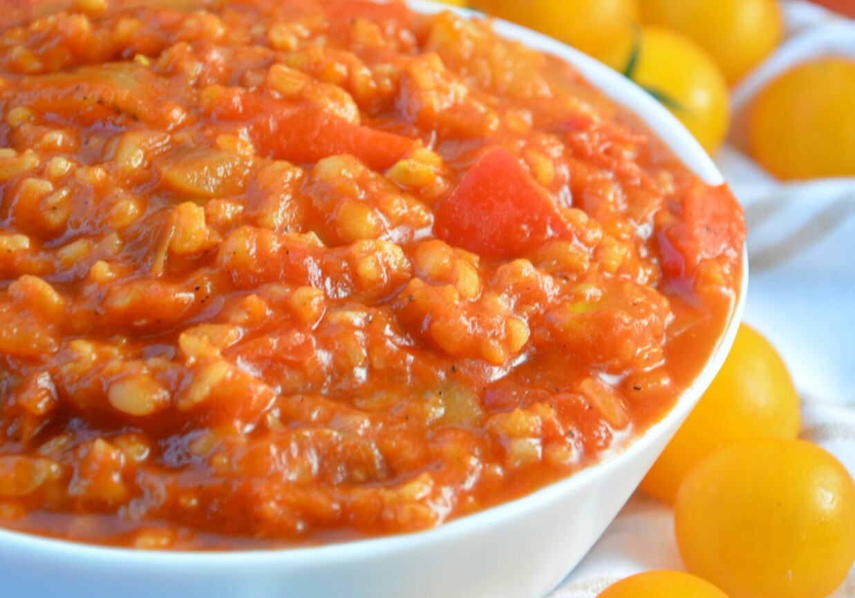 Leczo z kaszą bulgur foto