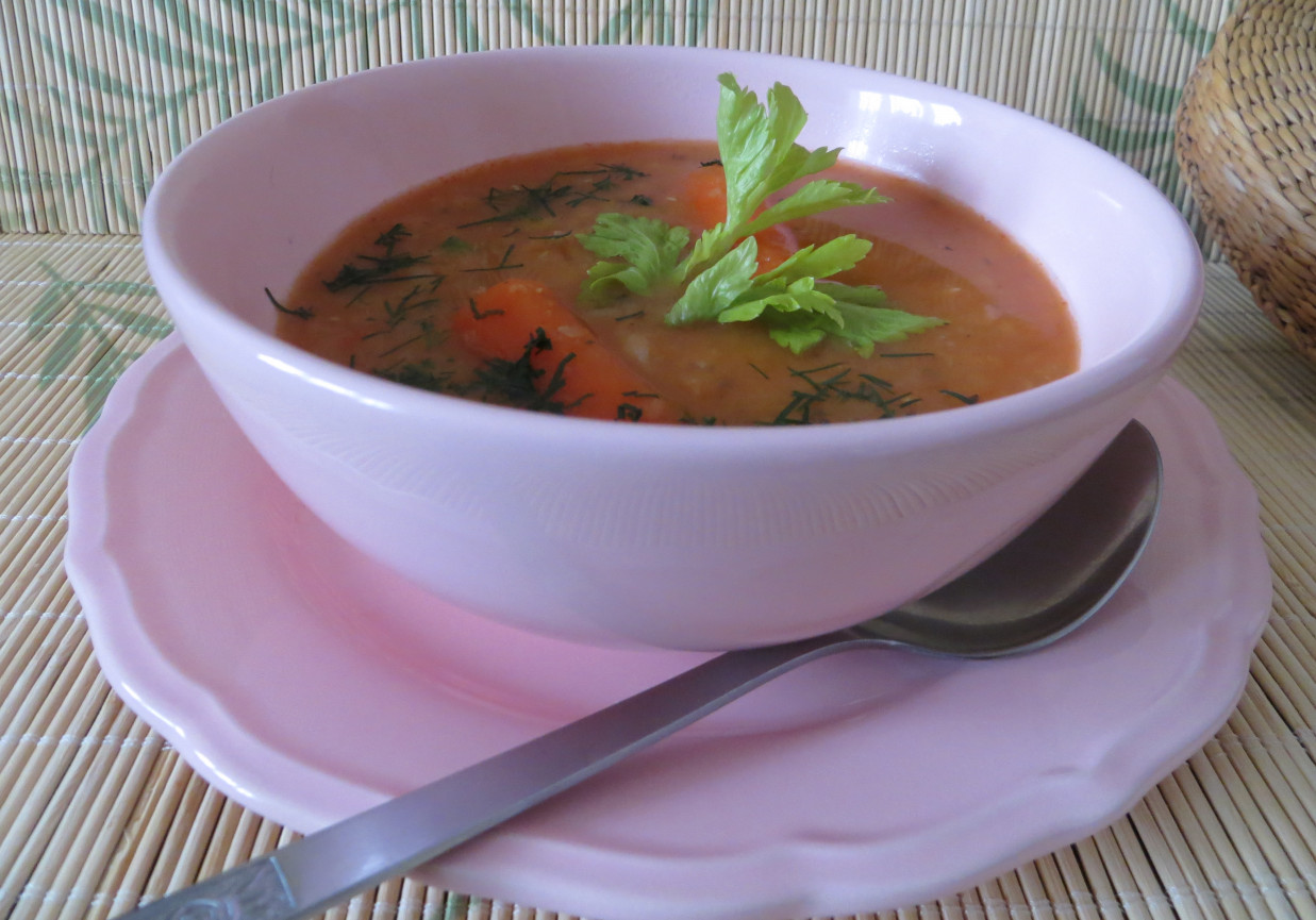 Lekka , rozgrzewająca zupa z soczewicy foto