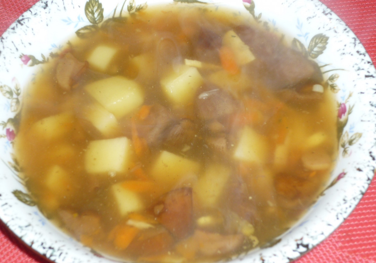 Lekka zupa z podgrzybków  foto