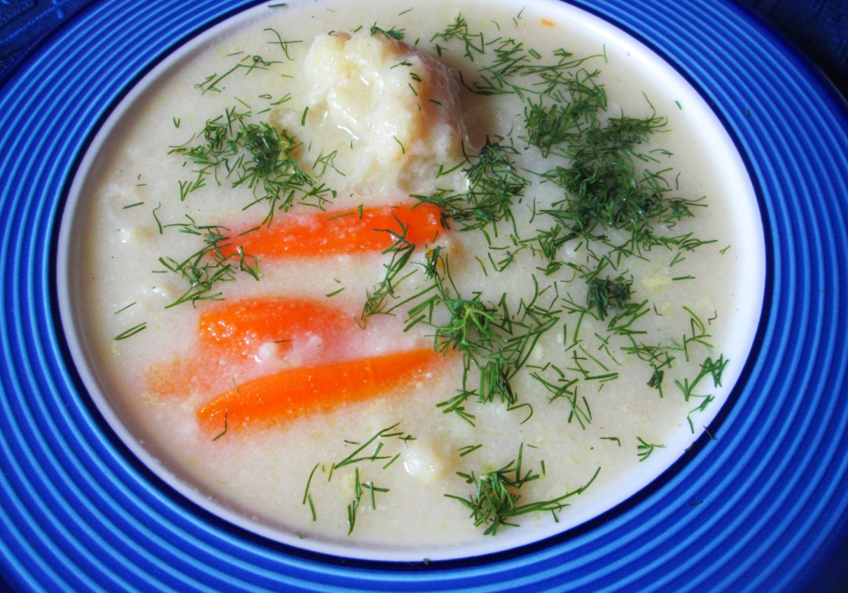 Lekkostrawna zupa z manną foto