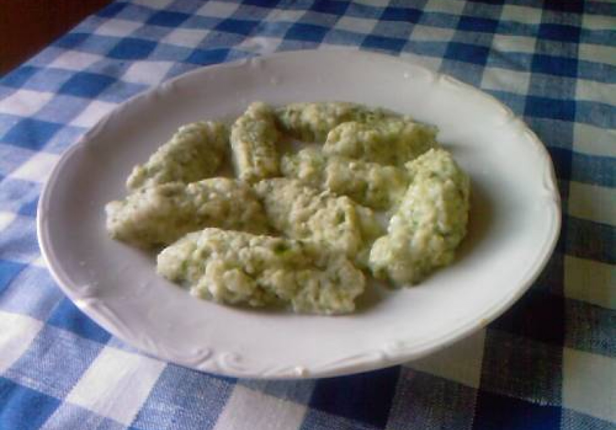 Leniwe pierogi ze szpinakiem foto