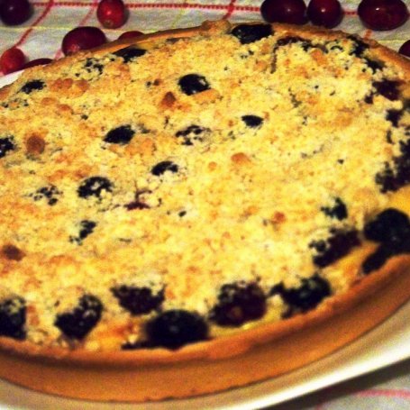 Krok 3 - Leśna tarta z custard i crumble foto