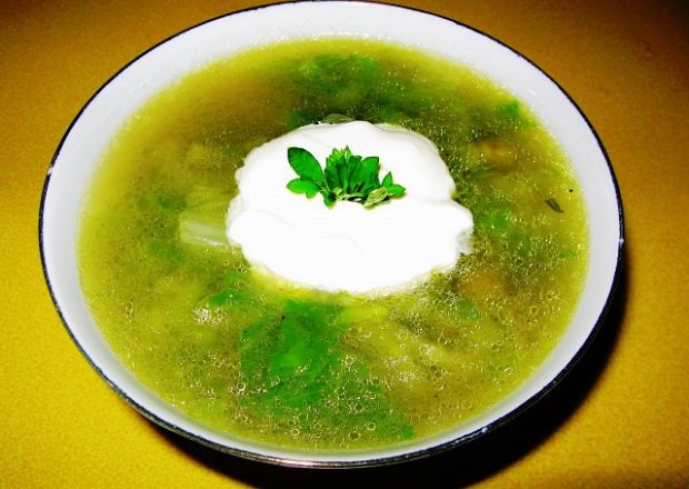 Fotografia przedstawiająca Letnia zielona lekka zupa