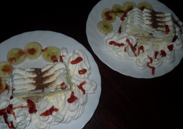 Fotografia przedstawiająca Lodowy deser z bananami