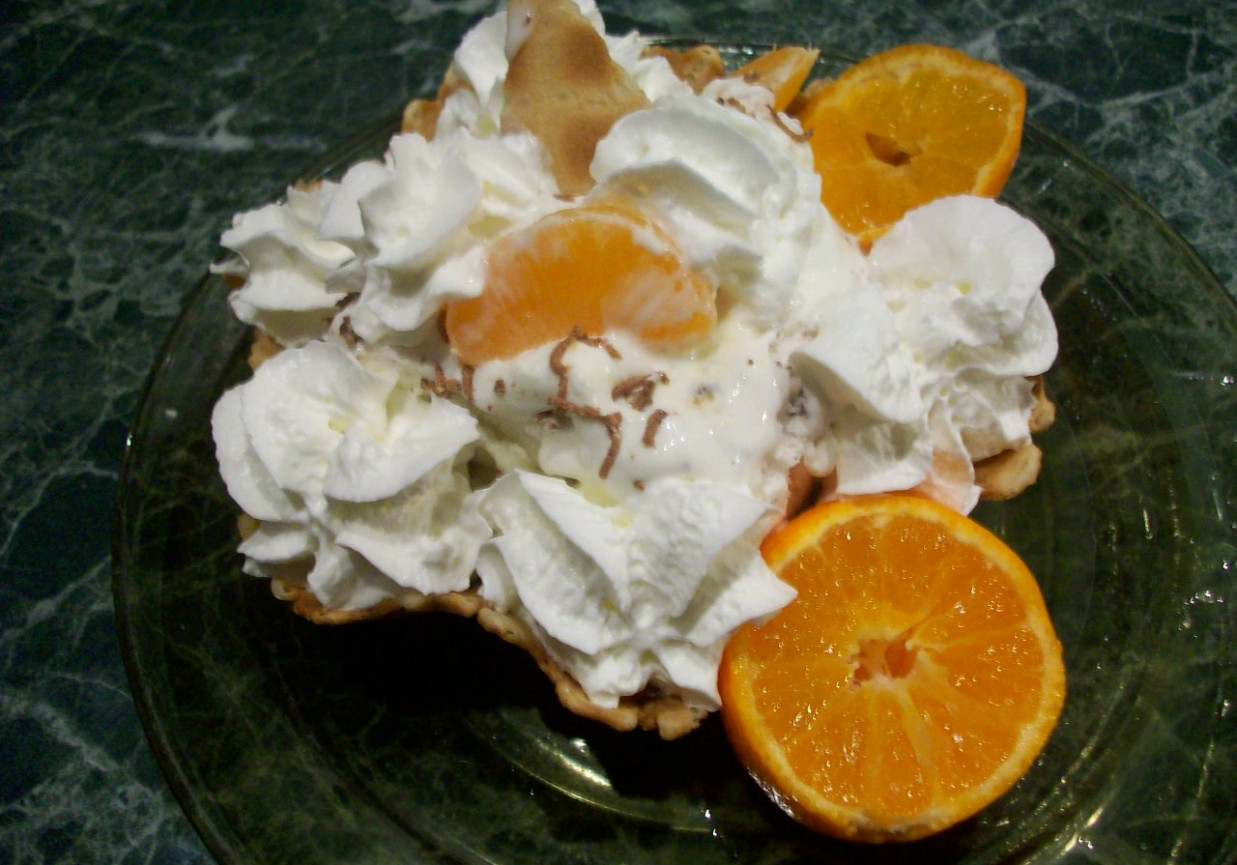 lodowy deser z mandarynką foto