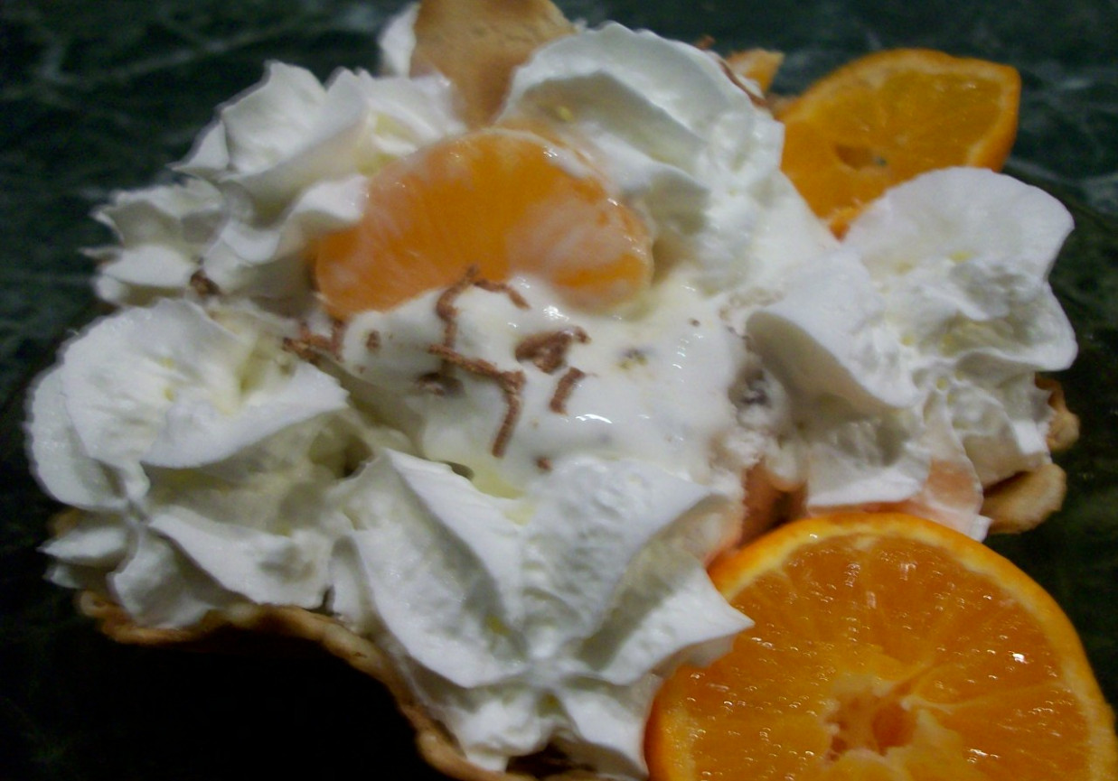 lodowy deser z mandarynką foto
