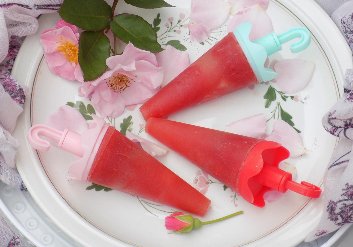Lody arbuzowo-pomarańczowe. foto