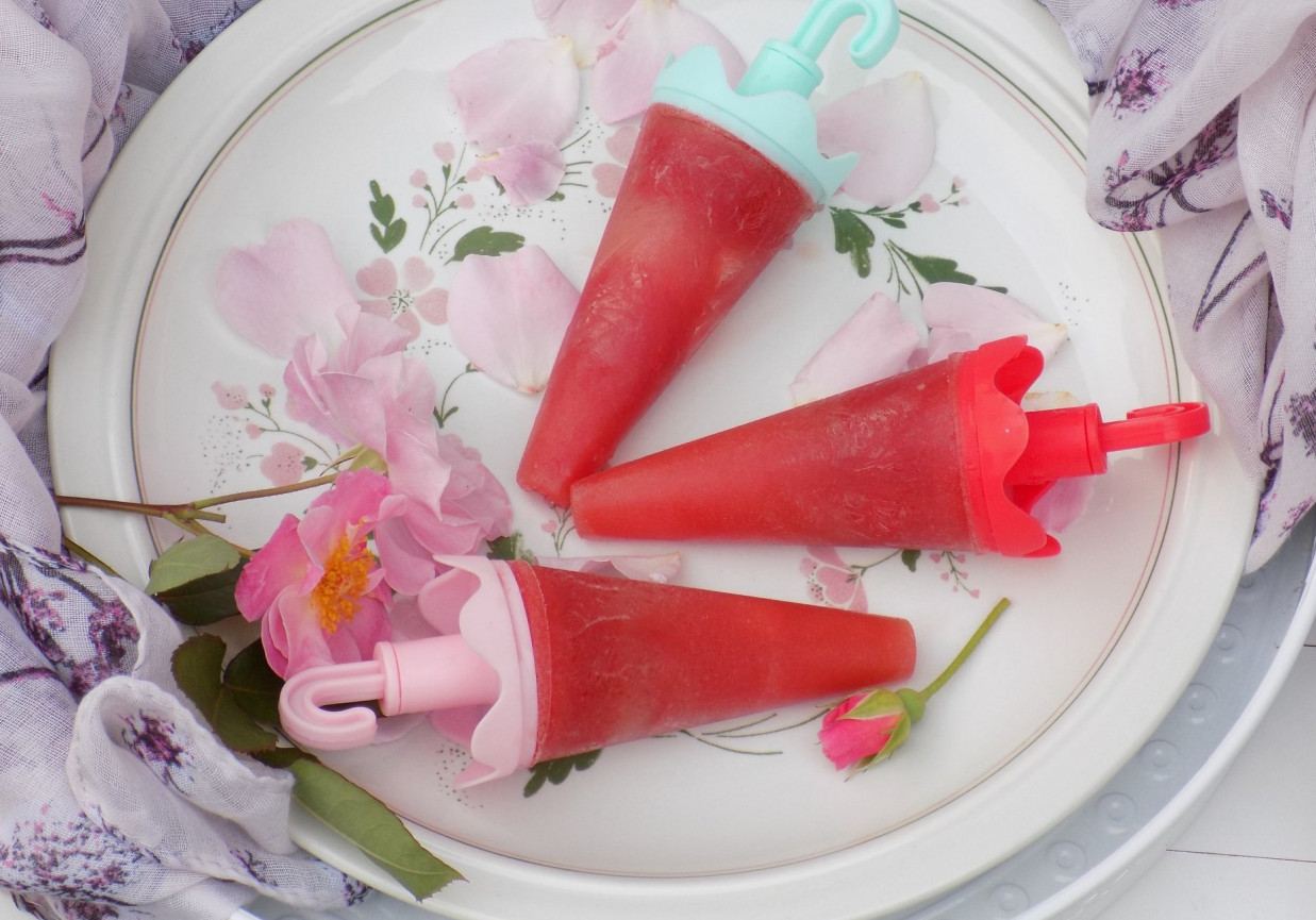 Lody arbuzowo-pomarańczowe. foto