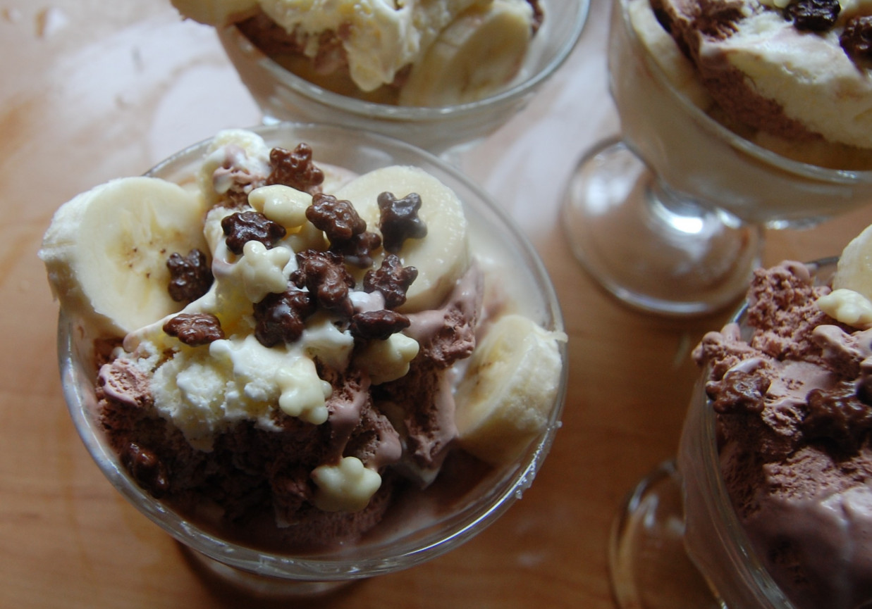 lody bananowo-czekoladowe foto