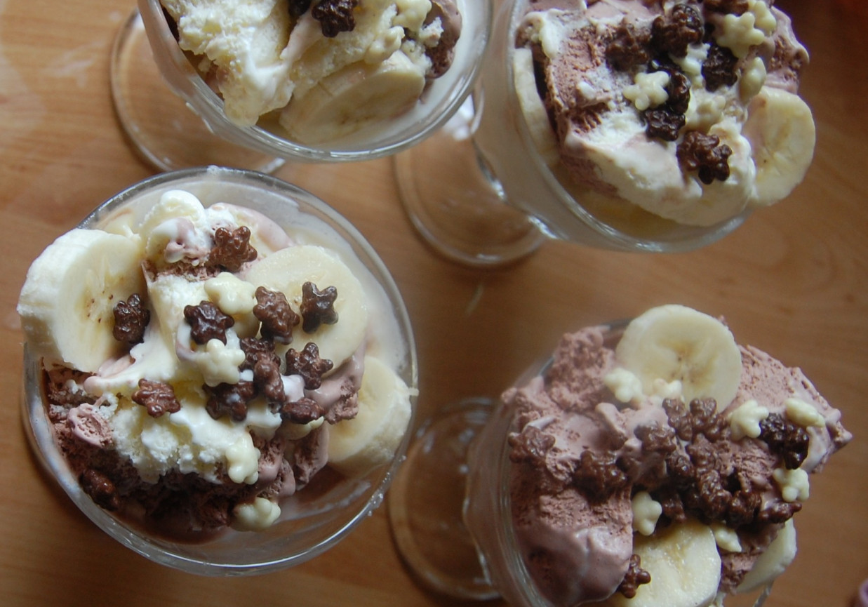 lody bananowo-czekoladowe foto