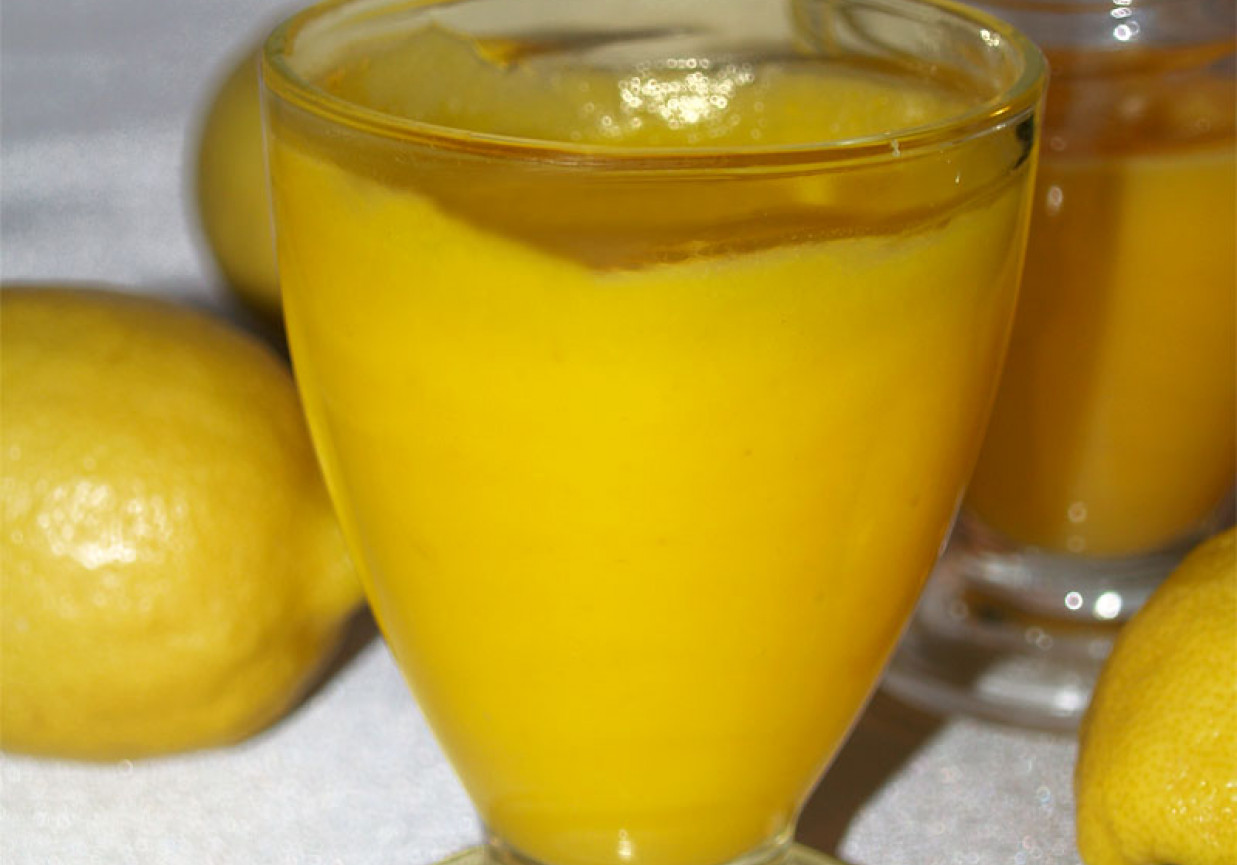 Lody cytrynowe z lemon curd foto