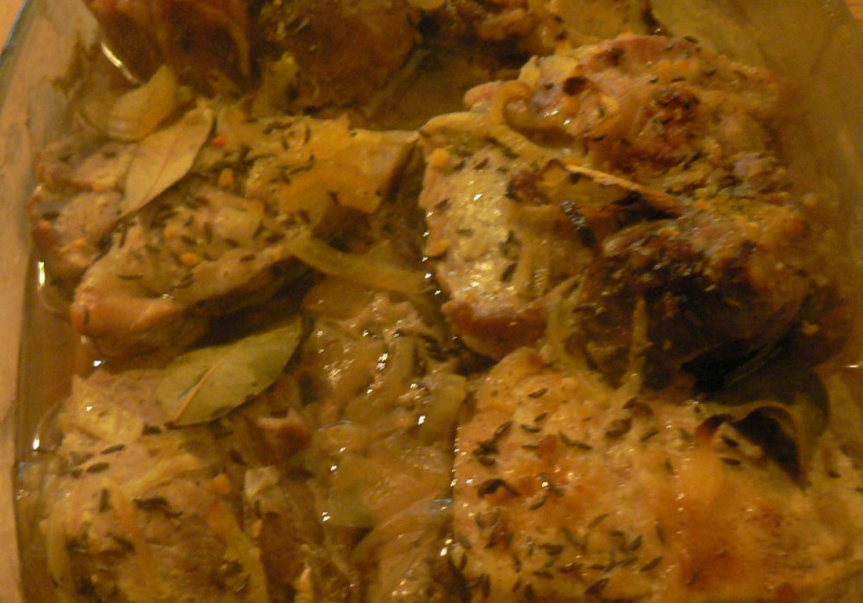 Łopatka wieprzowa zapiekana z kminkiem foto