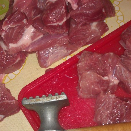 Krok 1 - łopatka z szynkowaru foto