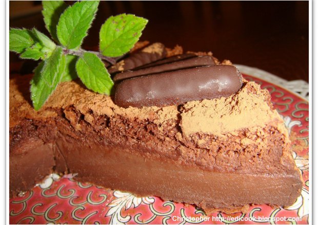 Fotografia przedstawiająca Magiczne ciasto czekoladowe