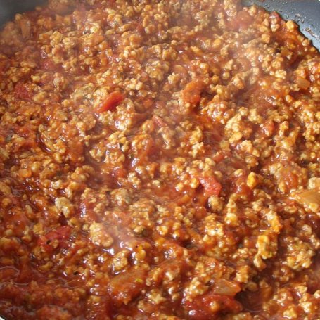 Krok 5 - Makaron spaghetti z sosem ala gyros na mięsie mielonym  foto