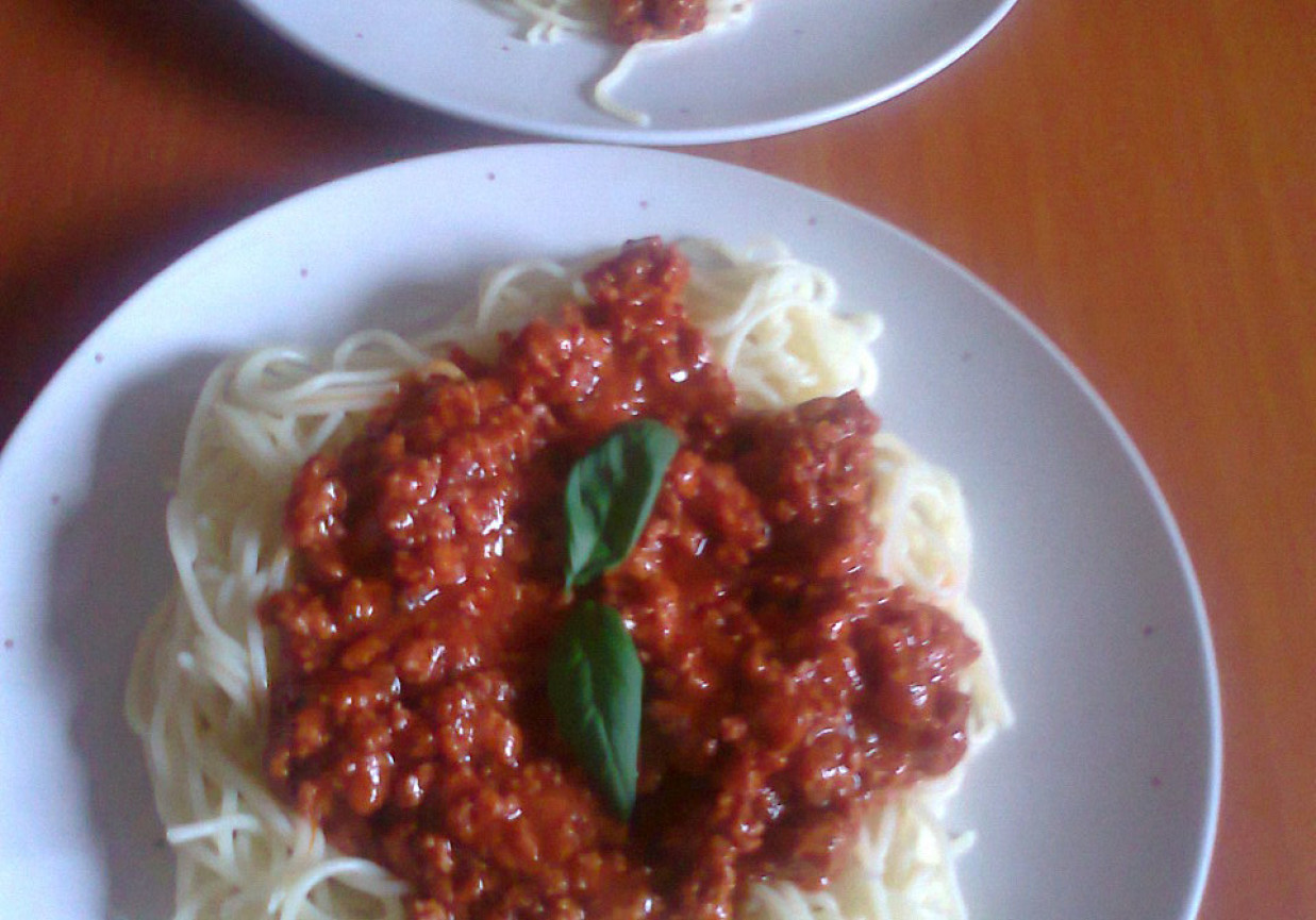 Makaron Spaghetti z sosem z przyprawą Prymat foto