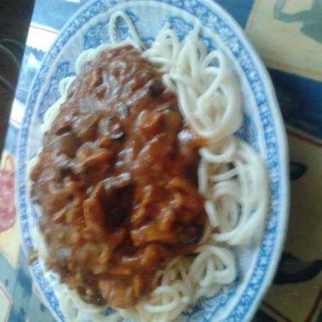 Krok 5 - Makaron spaghetti z sosem foto