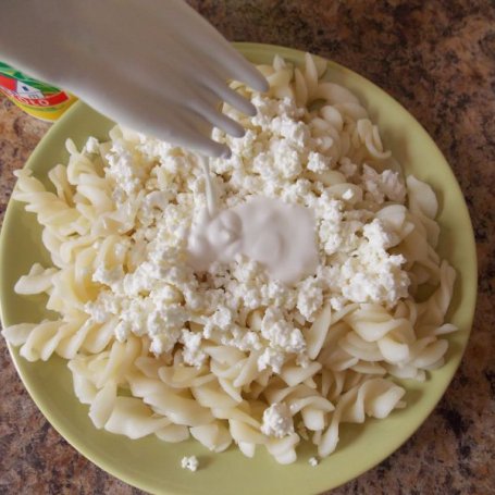 Krok 3 - Makaron z serem białym foto