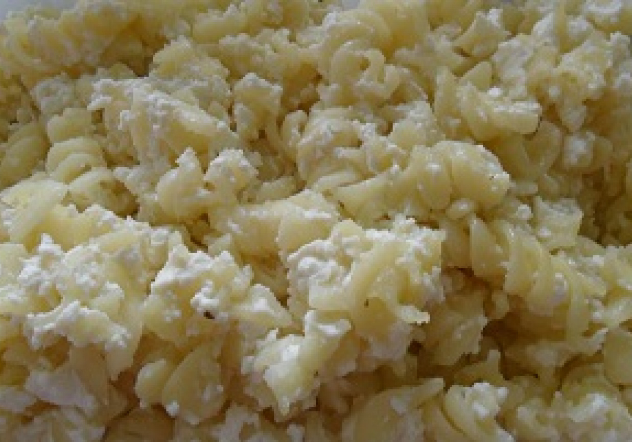 Makaron z serem pleśniowym foto