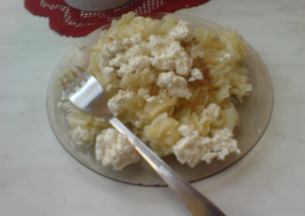 Fotografia przedstawiająca makaron z serem