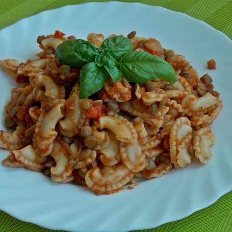 Krok 6 - Makaron z soczewicą foto