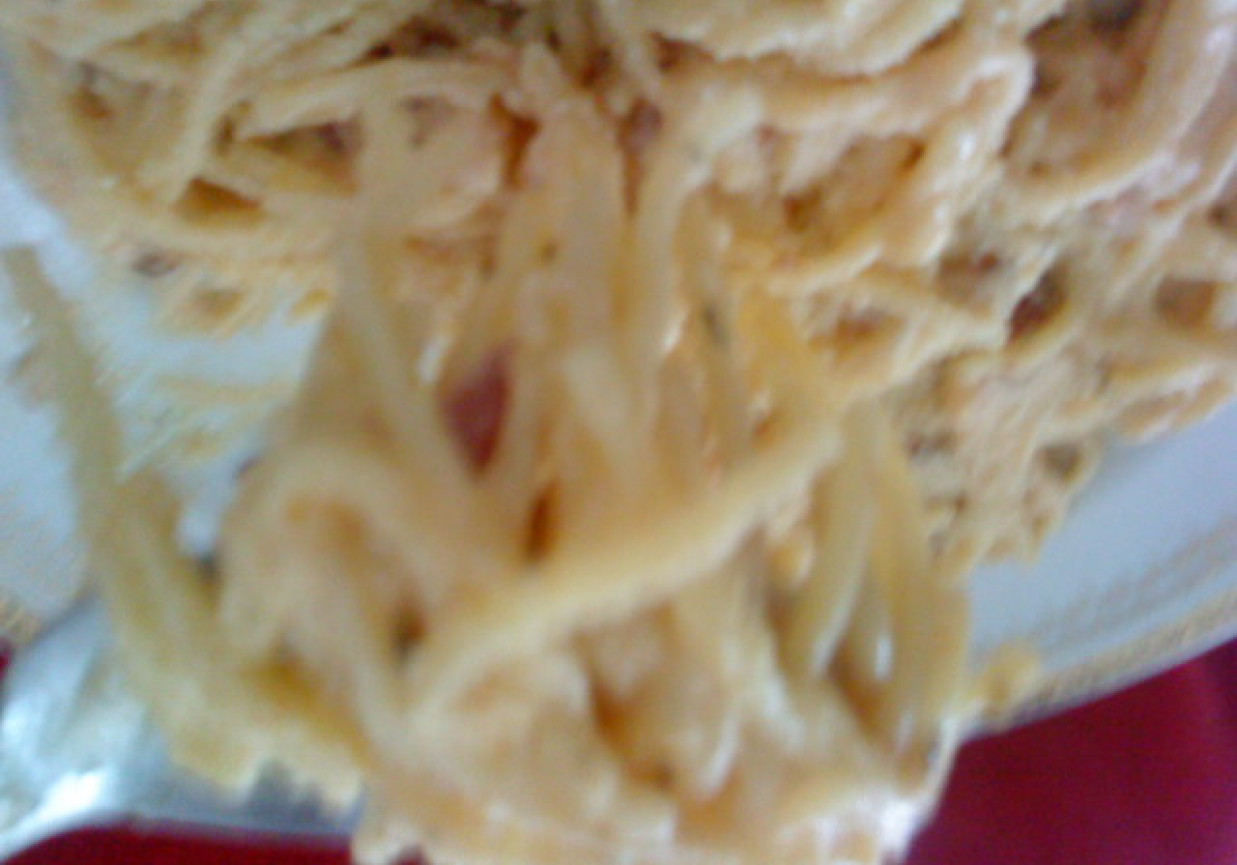 makaron z sosem paprykowym foto