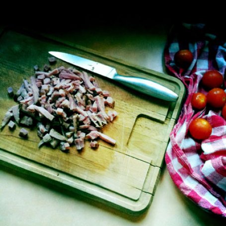 Krok 1 - makaron zapiekany z serem i szynką foto