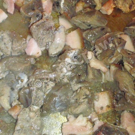 Krok 2 - Makaron ze smażoną dziczyzną foto