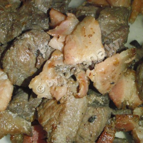 Krok 3 - Makaron ze smażoną dziczyzną foto