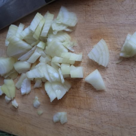 Krok 1 - Makaron ze szpiankiem, pestkami dyni i Mascarpone :) foto