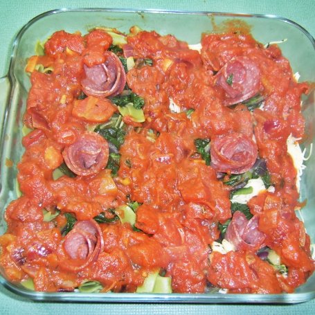 Krok 4 - Makaronowe gniazdka "trzy sery" foto