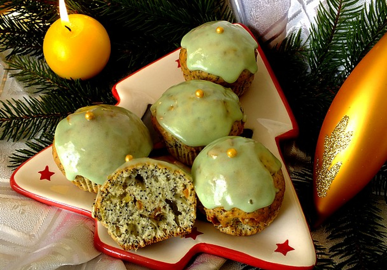 Makowe muffinki z pomarańczową nutą foto