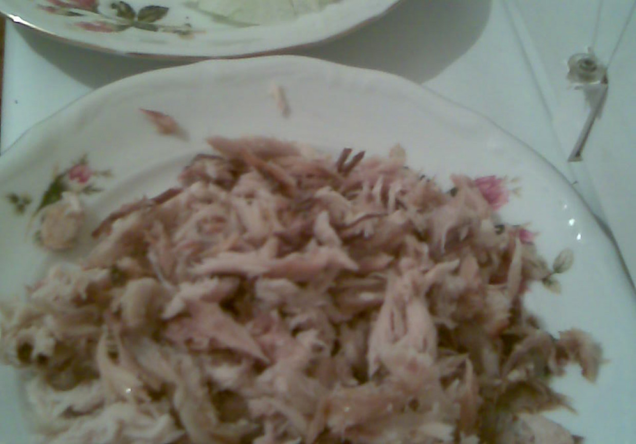 Makrela z cebulą foto