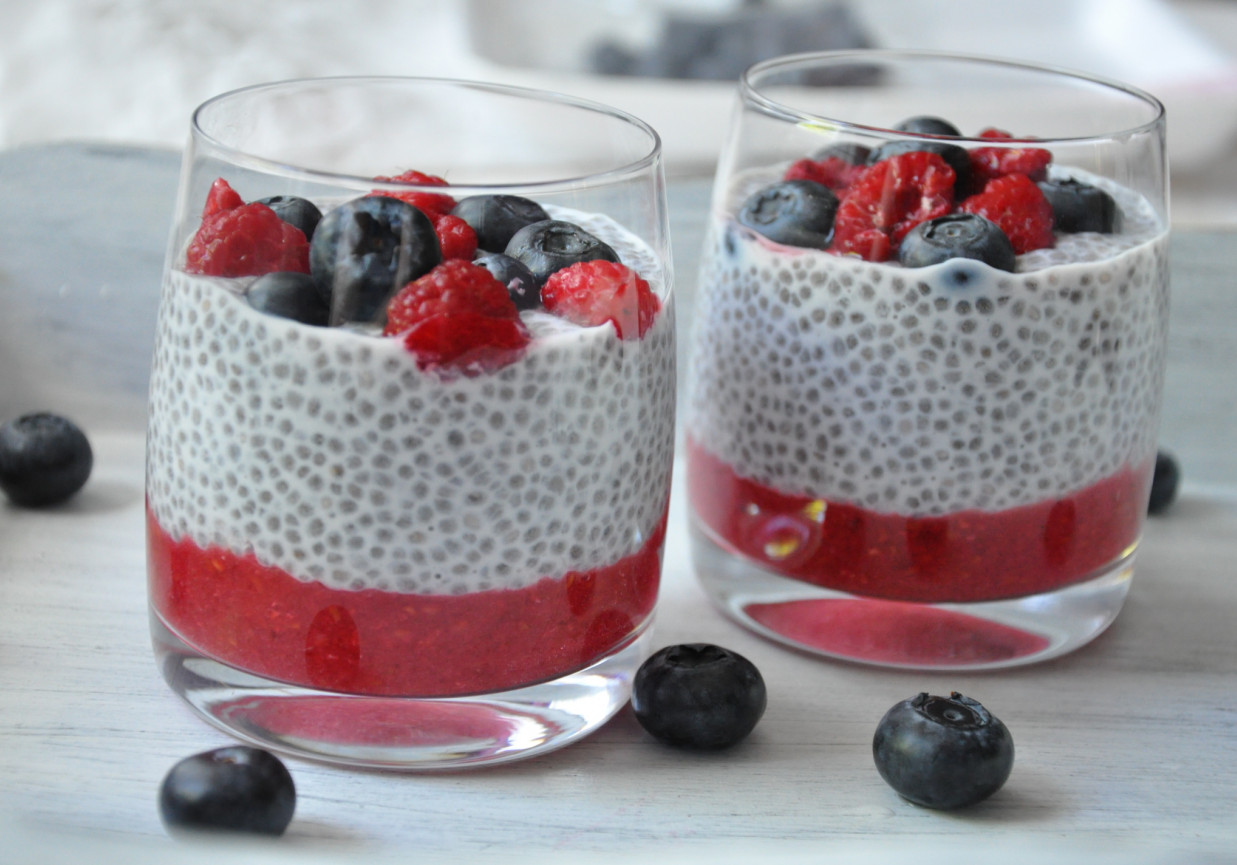 Malinowy pudding z chia DoradcaSmaku.pl