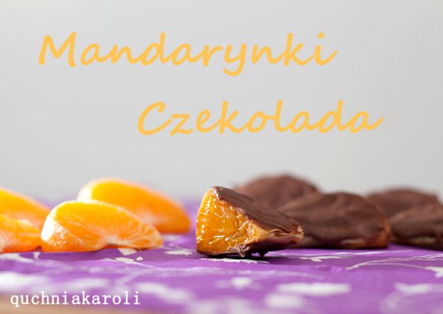 Fotografia przedstawiająca Mandarynki w czekoladzie