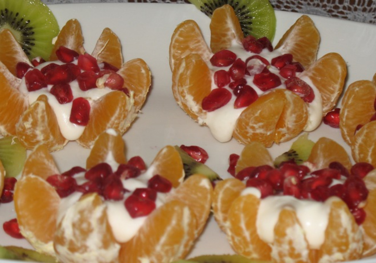 Mandarynkowe kwiaty foto