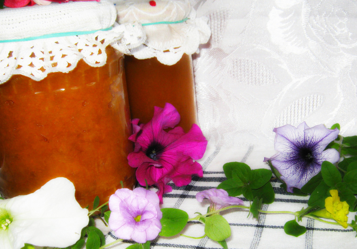 Marchewka, jabłka i dynia do słoika z odzysku foto