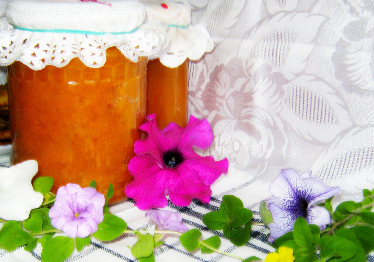 Marchewka, jabłka i dynia do słoika z odzysku foto