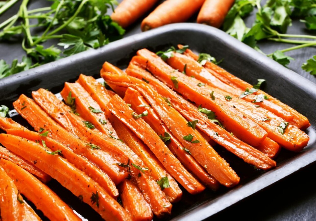 Marchewkowe ala frytki z air fryera foto