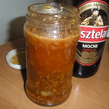 Krok 3 - Marynata do karkówki z piwem,musztardą i cebulą foto