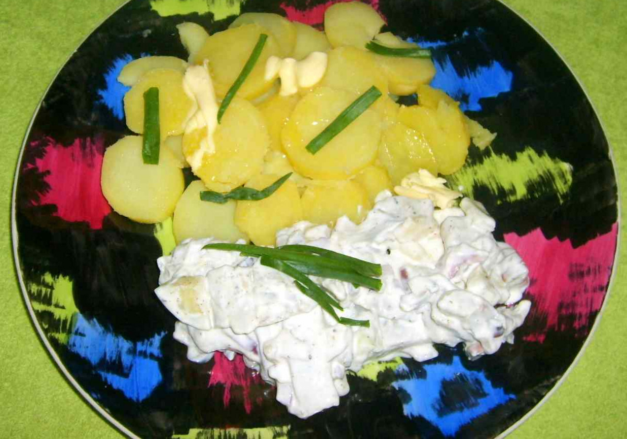 matiasy z jabłkami w śmietanie na obiad... foto