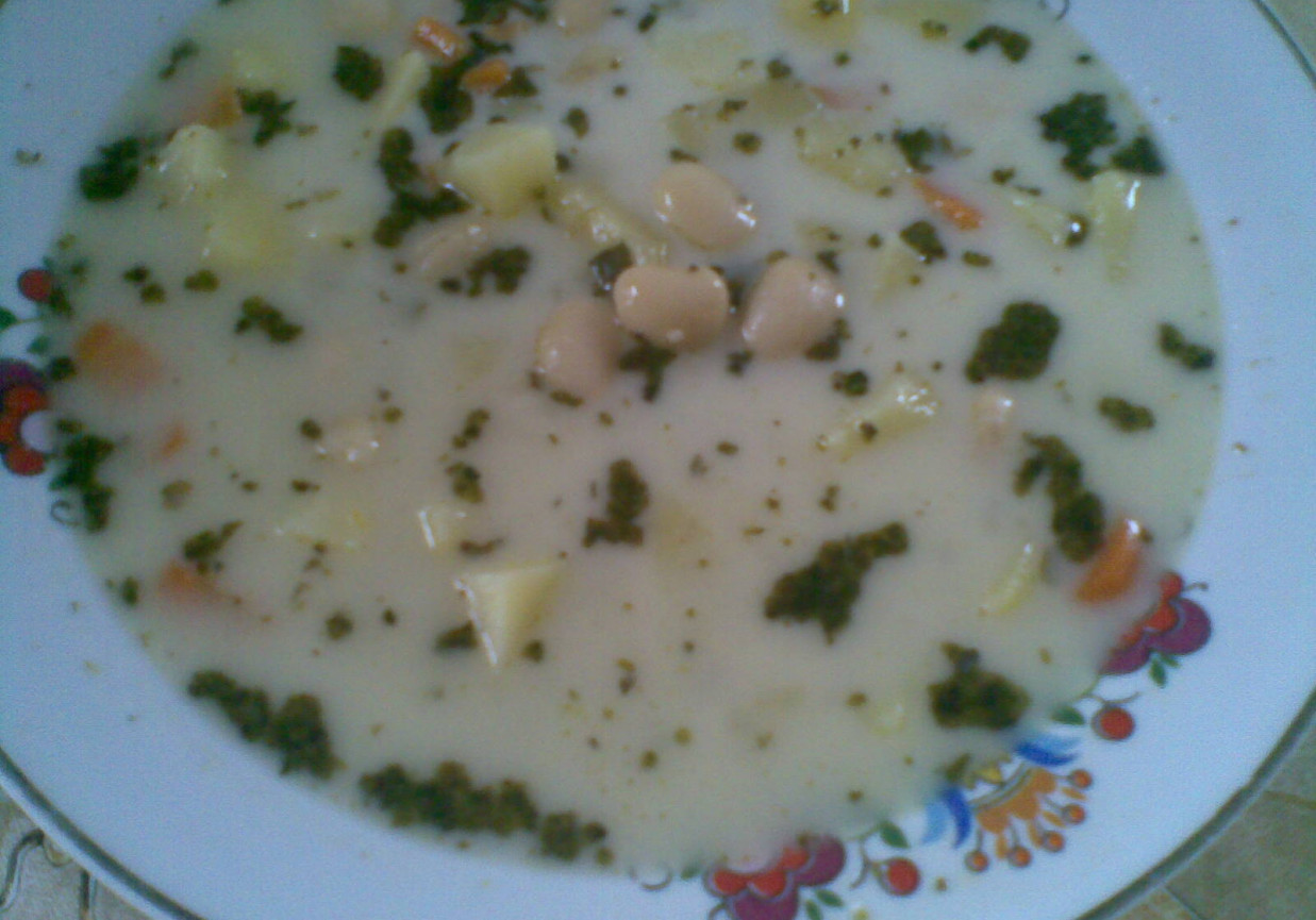 Mazurska zupa fasolowa foto